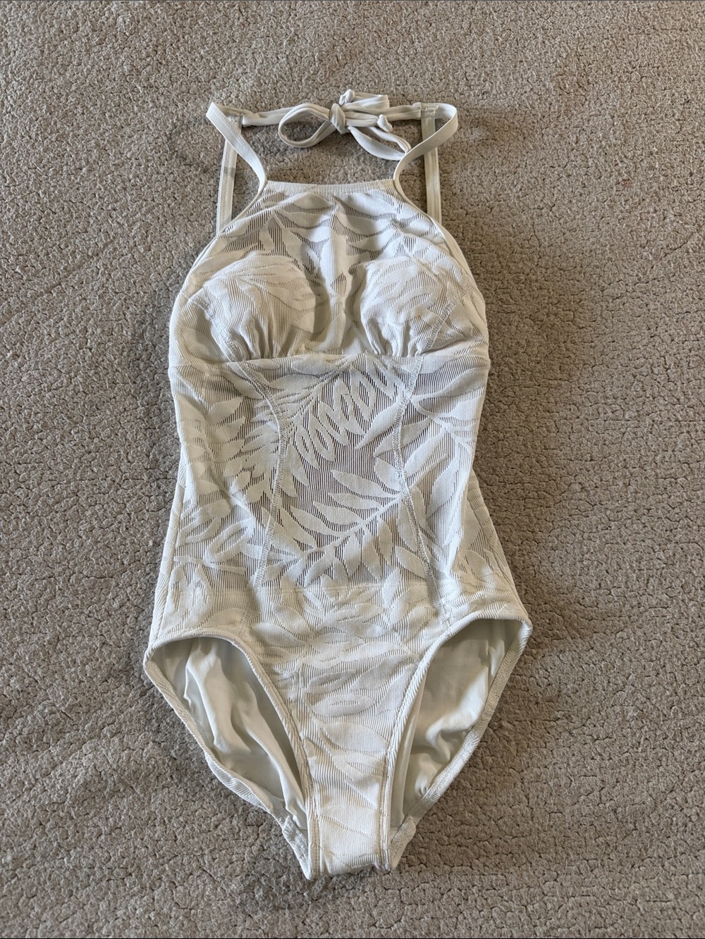Robin Piccone Burnout One Piece 8 White 152411 New